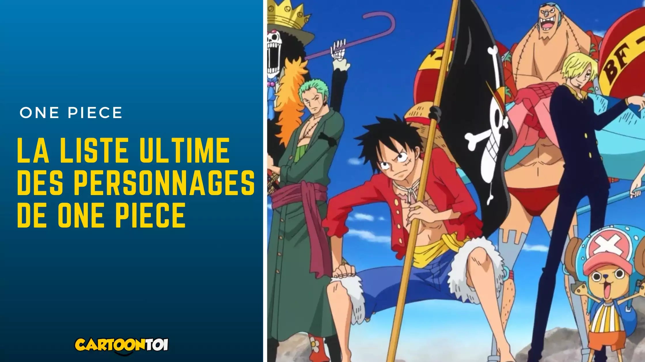 La liste des personnages One Piece