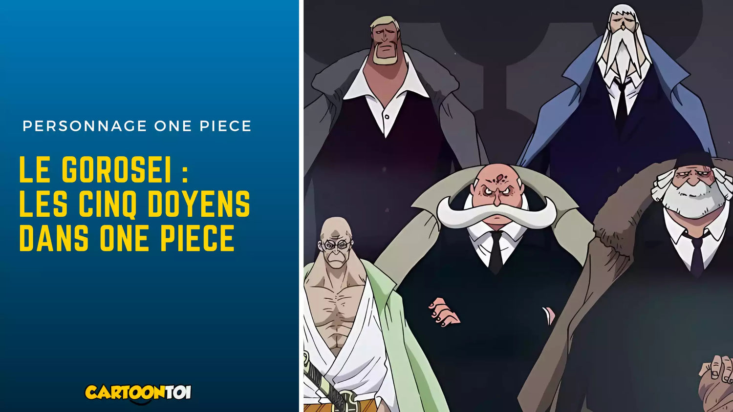 Qui est le gorosei, les cinq doyens dans one piece