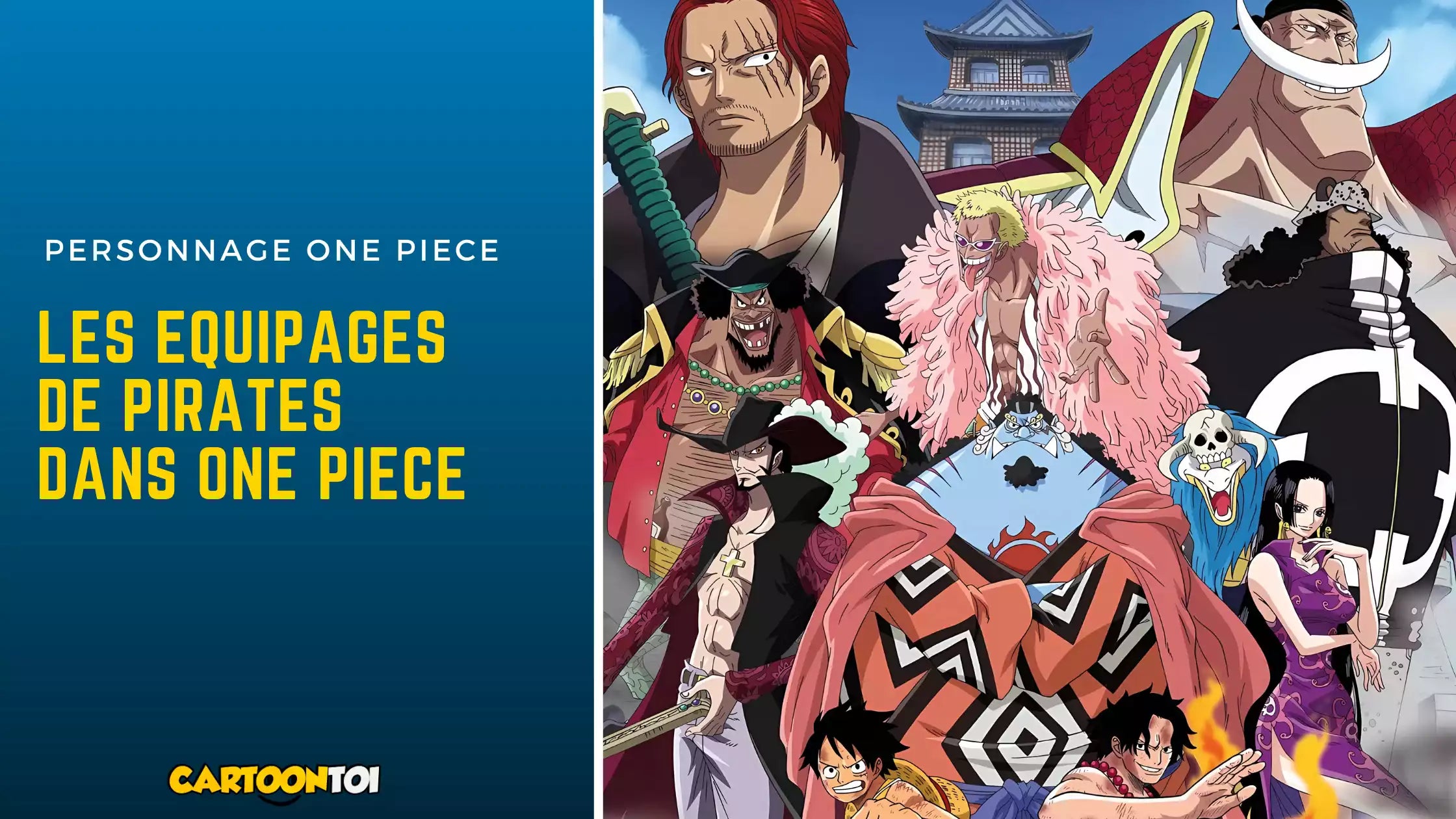 Les équipages de pirates dans One Piece