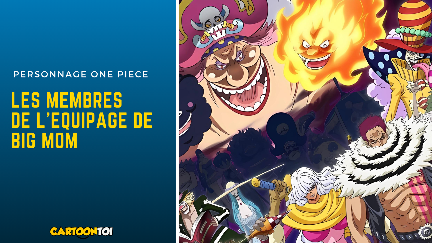 les membres de L’equipage de big mom