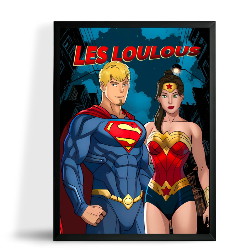 Affiche Wonder Woman Personnalisée