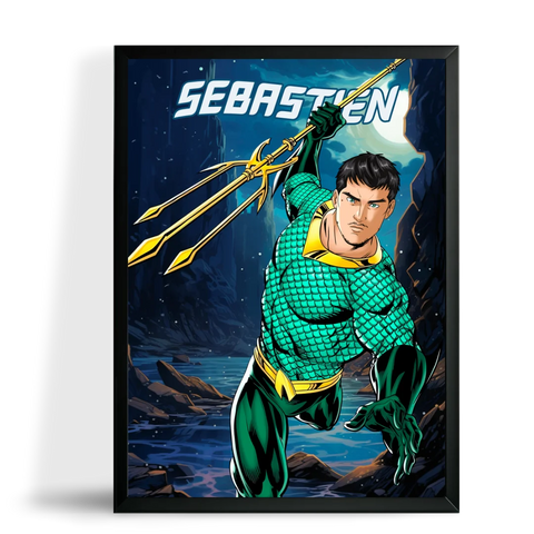 Affiche Aquaman Personnalisée