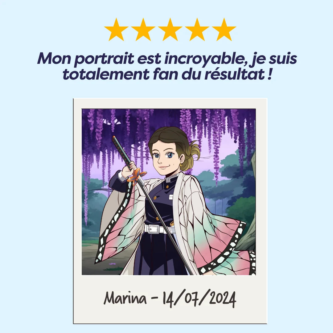 Portrait Demon Slayer Personnalisé