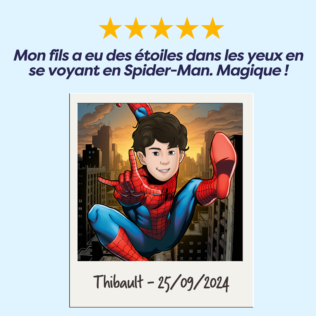 Portrait Spiderman Personnalisé