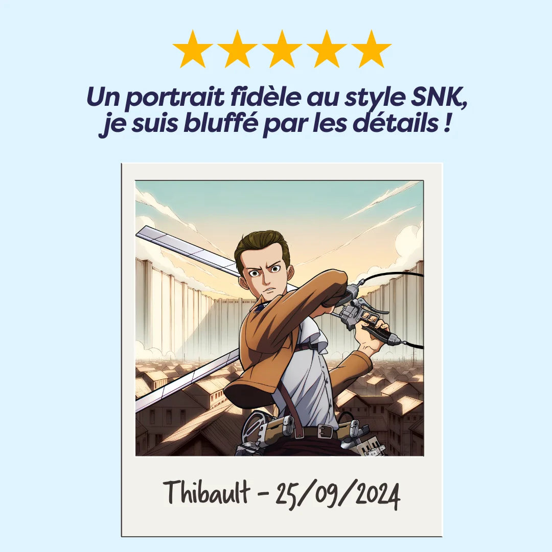 Portrait Attaque des Titans Personnalisé