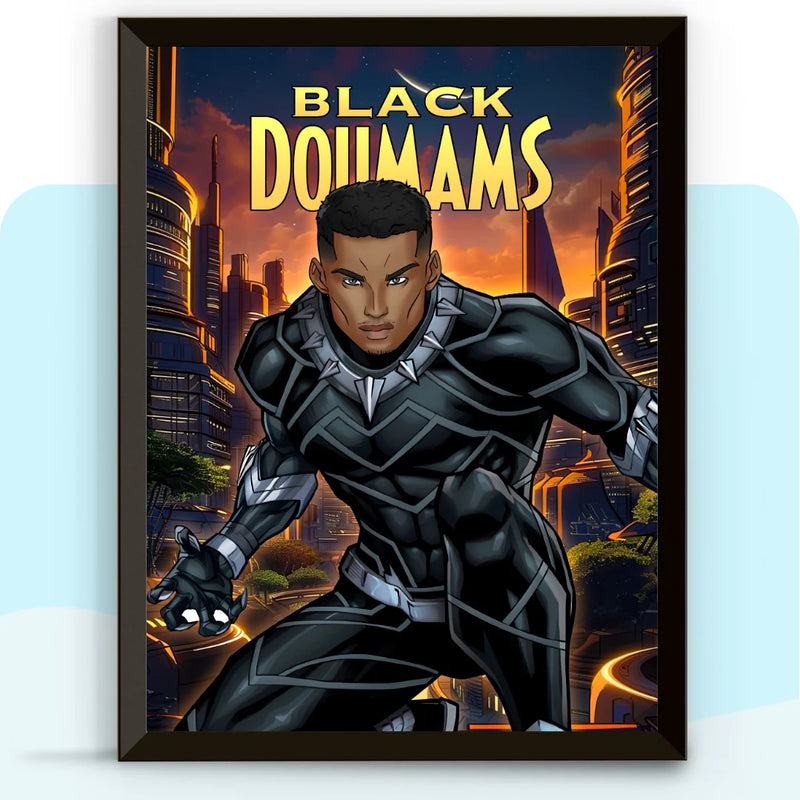 Affiche Black Panther Personnalisée