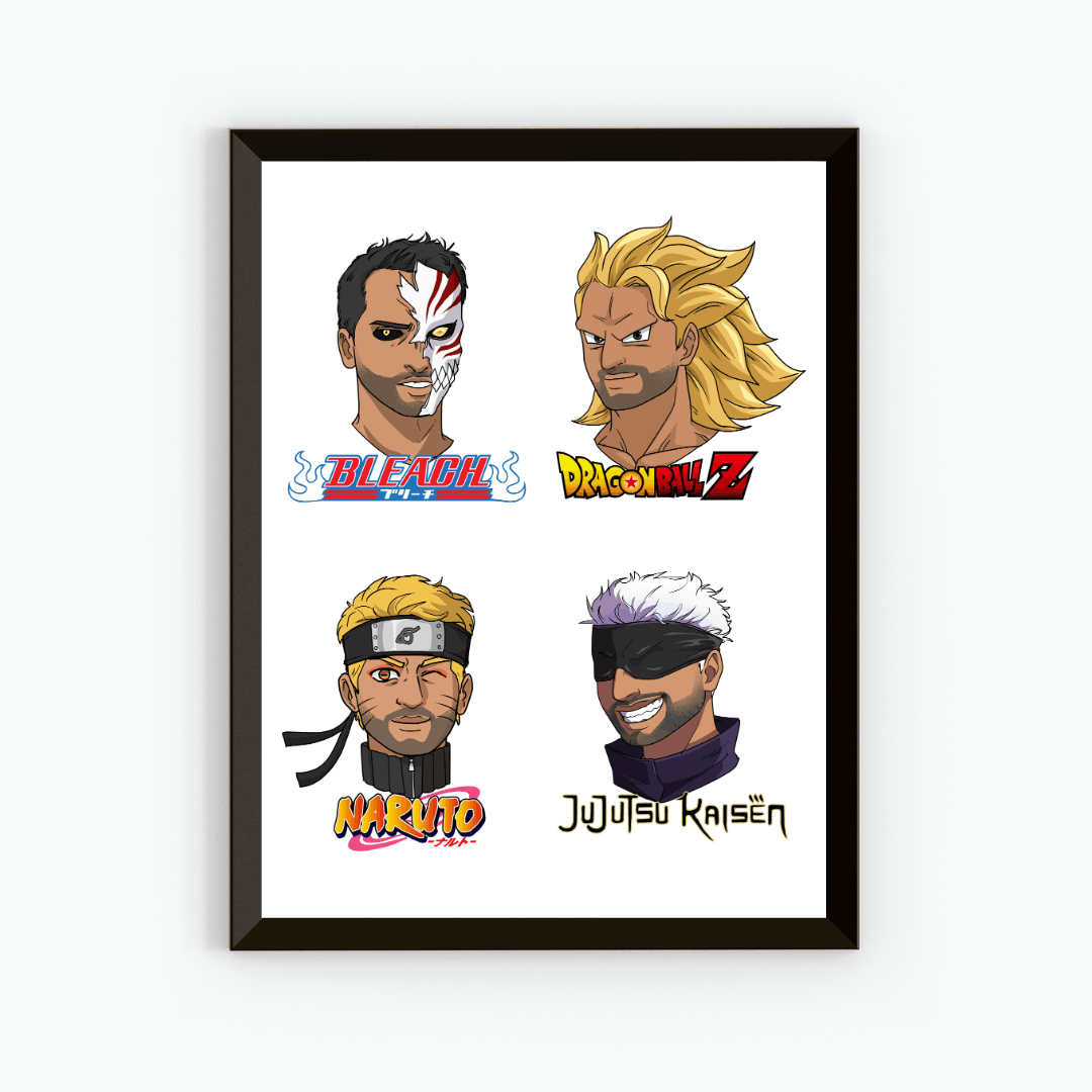 affiche manga style personnalisée