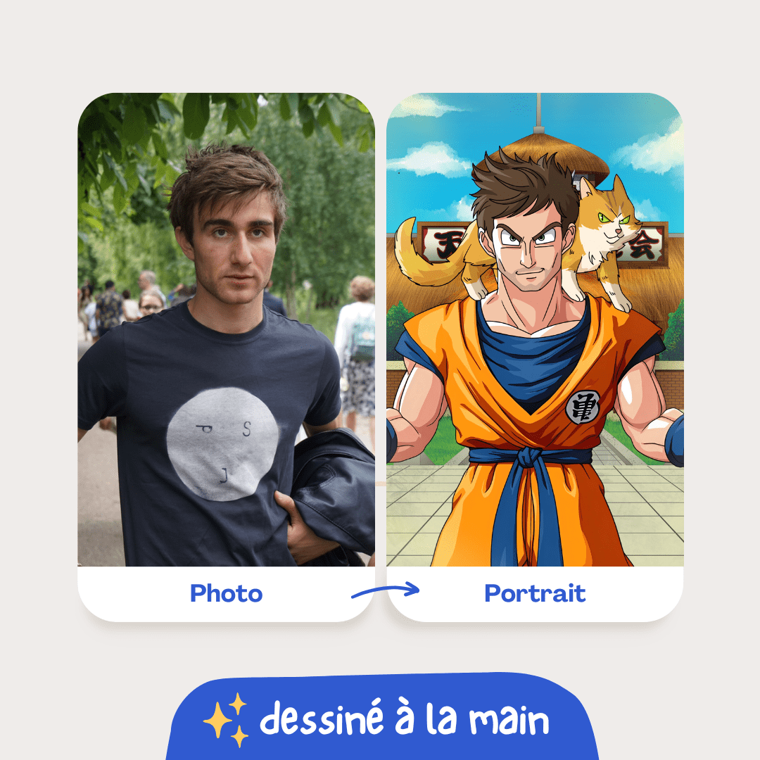 Portrait personnalisé Dragon Ball